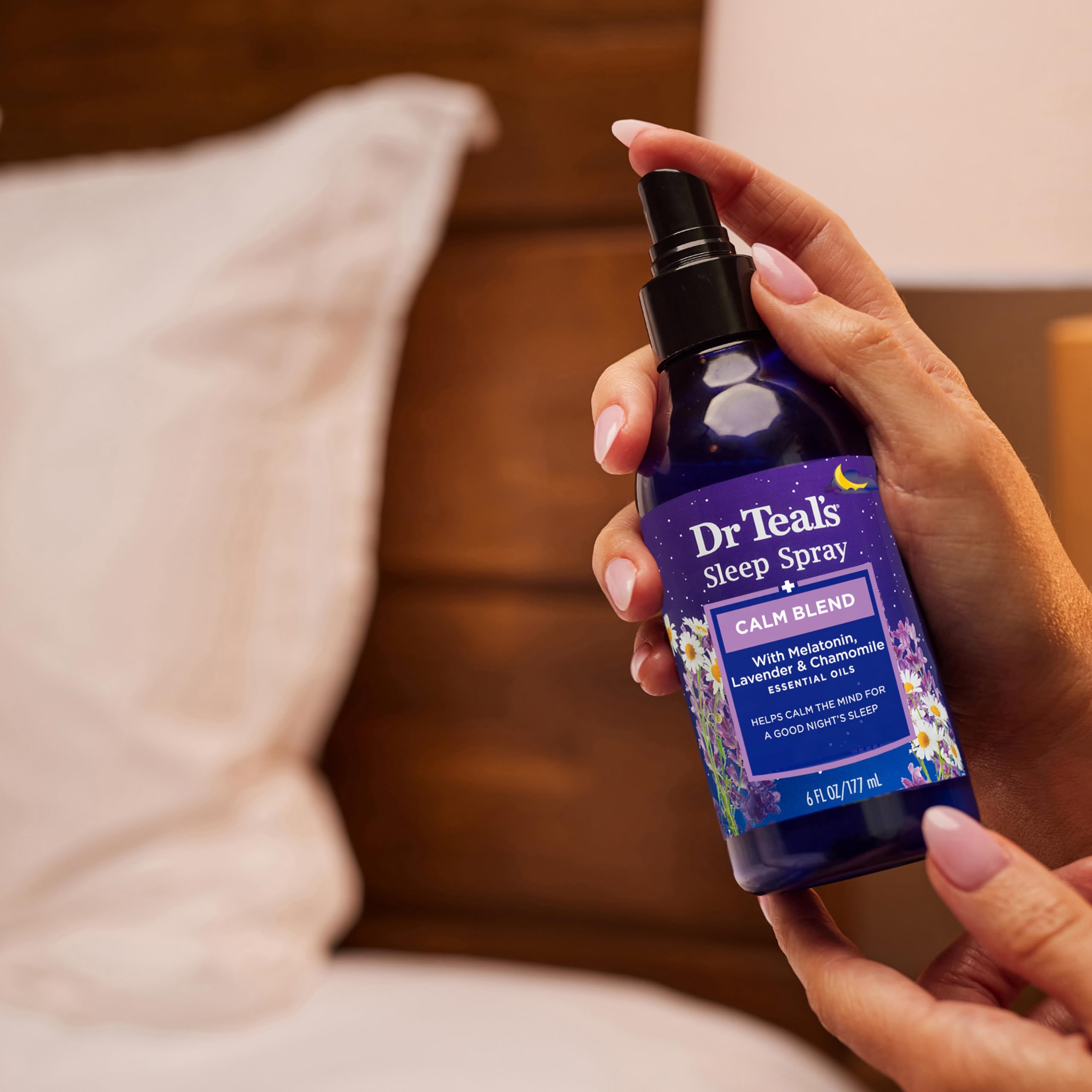 Dr Teal's spray utilizado en ducha para experiencia aromática