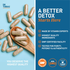 Dr. Tobias etiqueta con lista de ingredientes y pureza