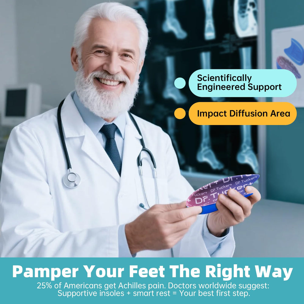 DR.TUCKER+ primer plano del borde contorneado que protege el talón