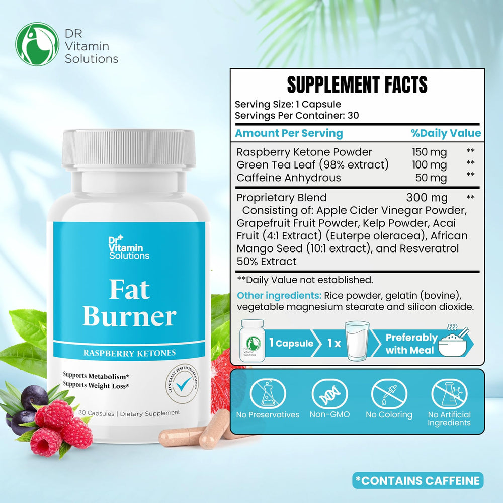 DR VITAMIN SOLUTIONS caja abierta con 30 cápsulas para suministro mensual
