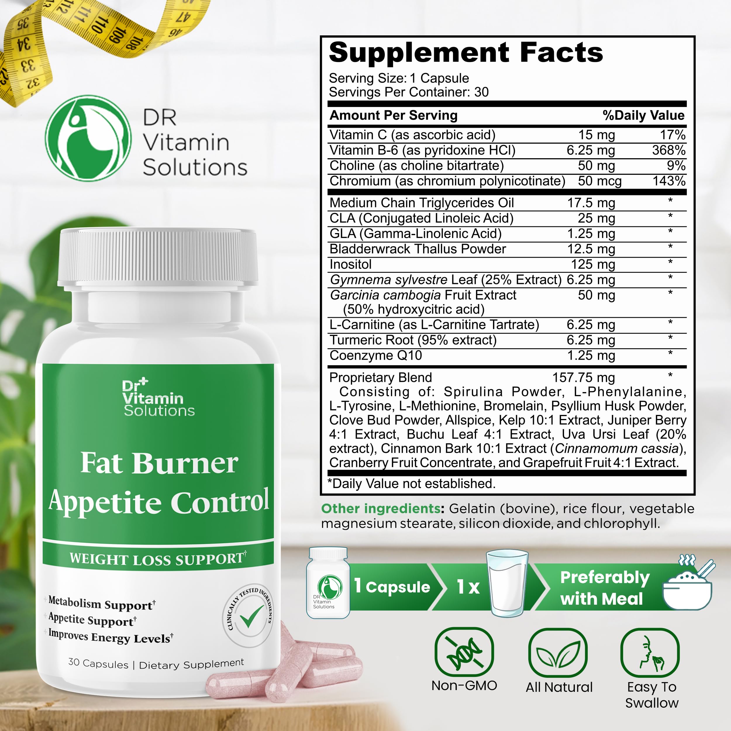 DR VITAMIN SOLUTIONS cápsula en primer plano ilustrando textura y calidad
