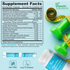 DR VITAMIN SOLUTIONS cápsula en mano, muestra tamaño y facilidad de ingestión