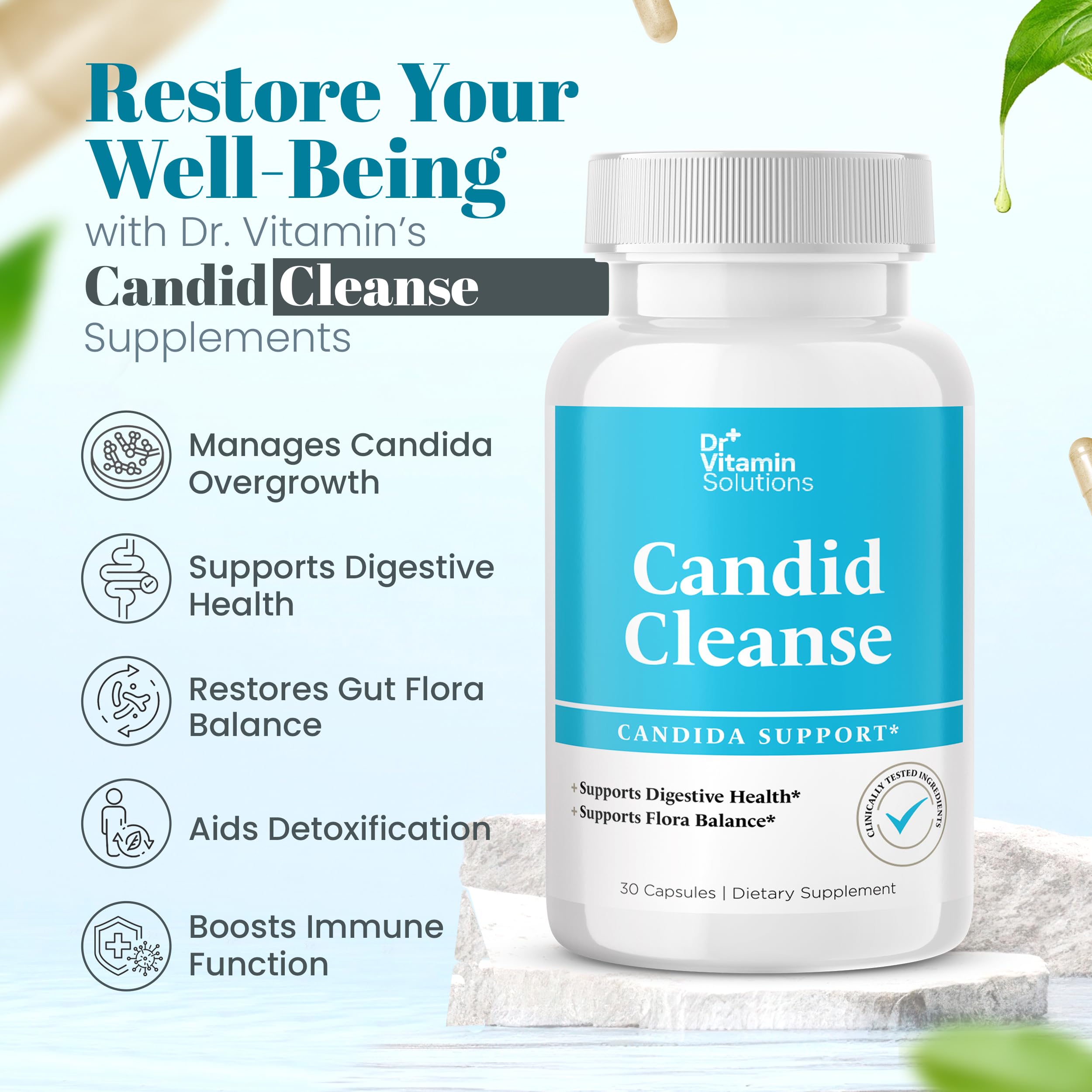 DR VITAMIN SOLUTIONS cápsula en mano para comparar tamaño y comodidad