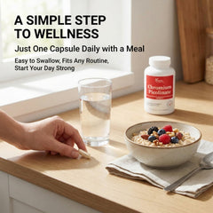 DR VITAMIN SOLUTIONS producto en mesa de desayuno ilustrando uso diario
