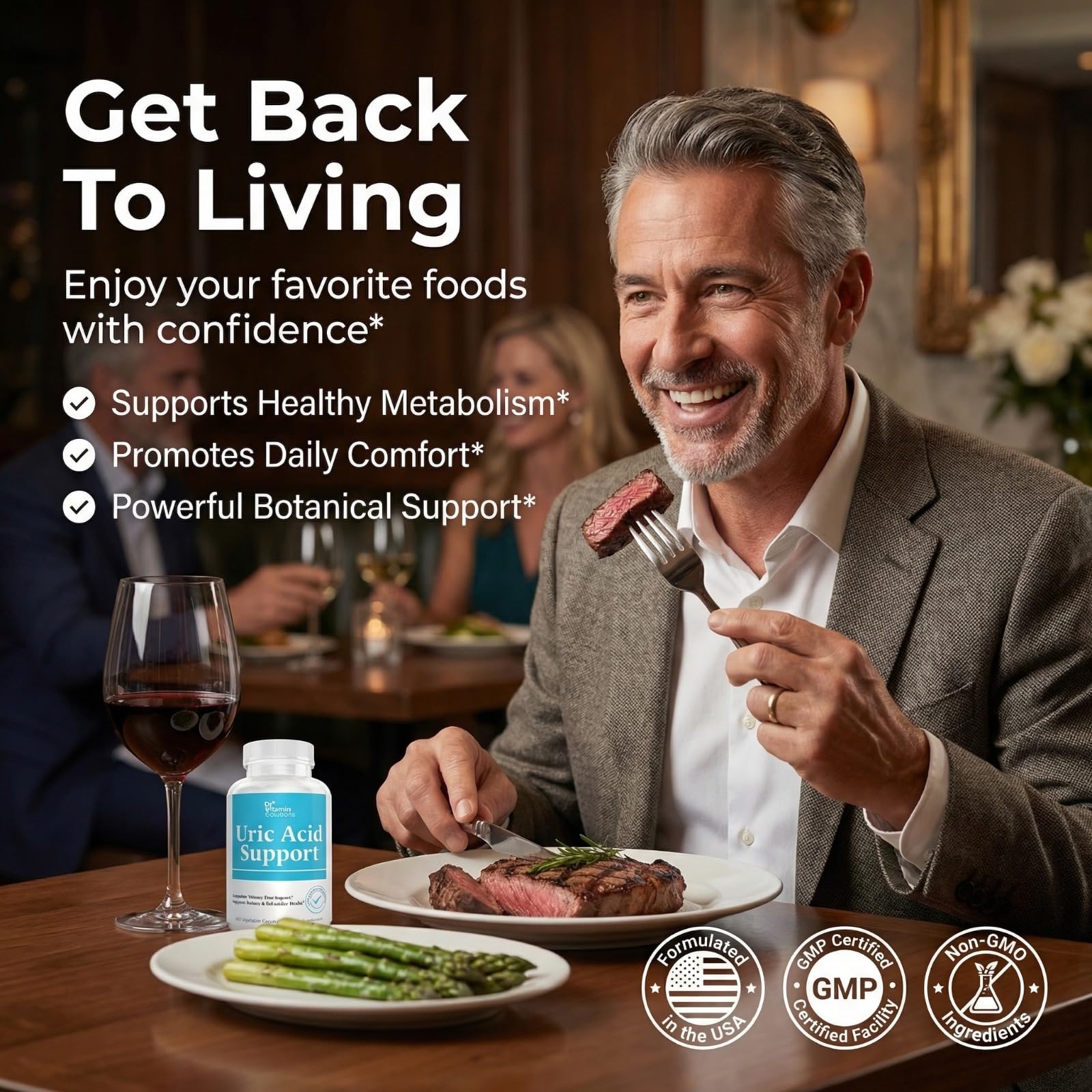 DR VITAMIN SOLUTIONS detalle de etiqueta con ingredientes y garantías