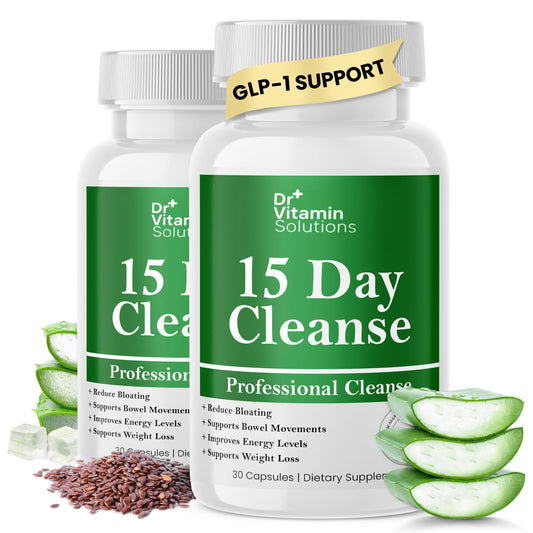 DR VITAMIN SOLUTIONS frente del envase mostrando el programa de 15 días y confianza