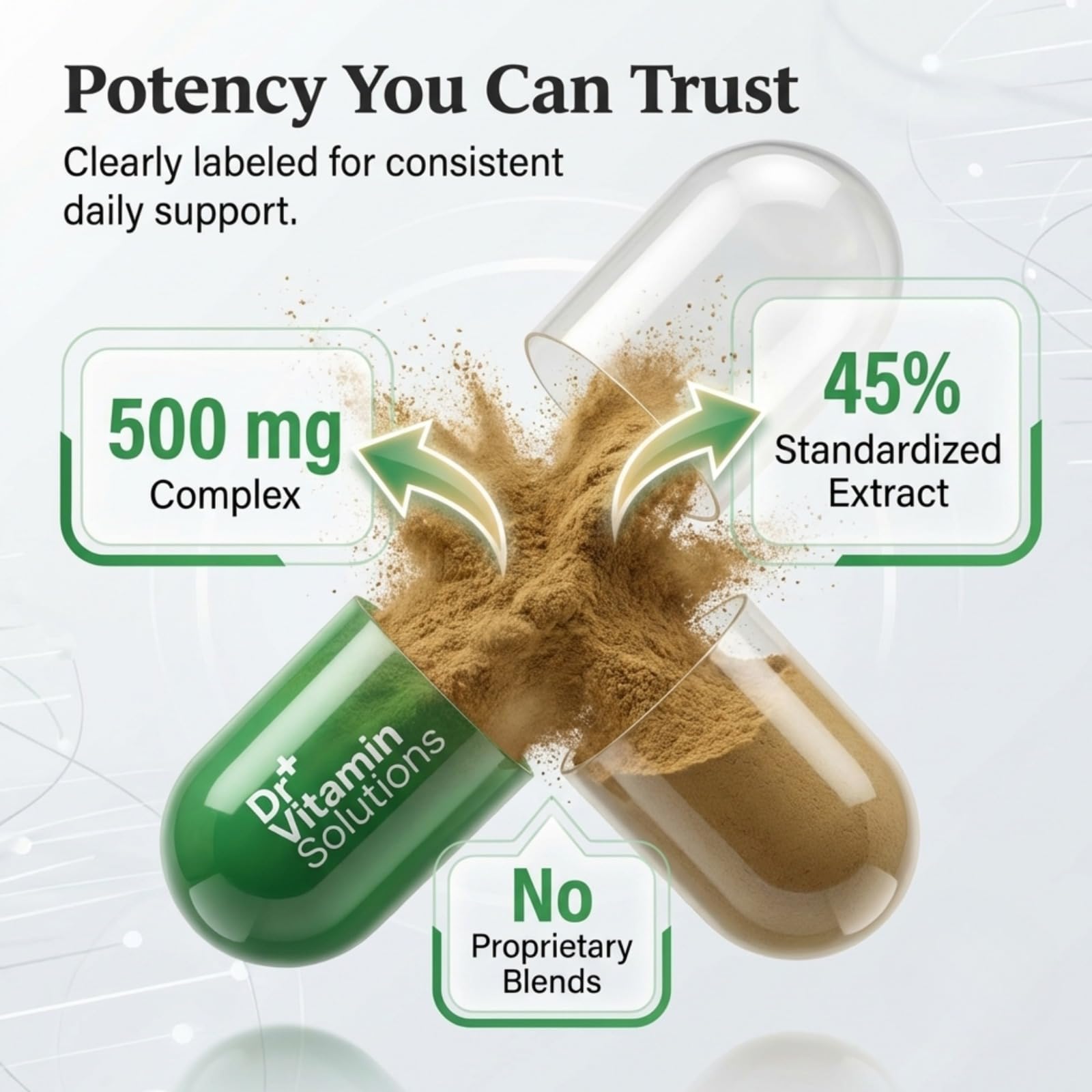DR VITAMIN SOLUTIONS polvo de saw palmetto detalle de textura pura