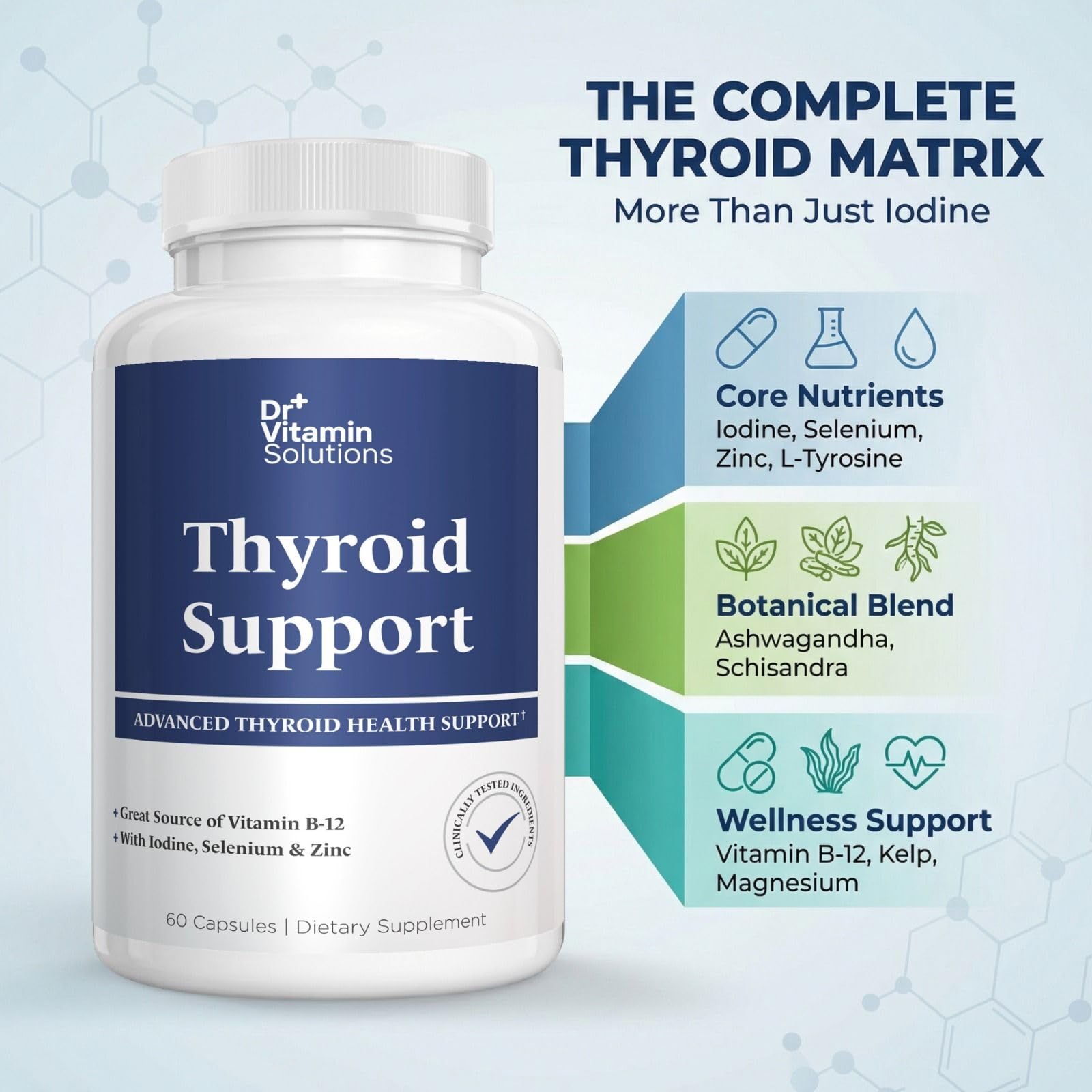 DR VITAMIN SOLUTIONS etiqueta nutricional con información clara
