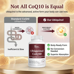 DR VITAMIN SOLUTIONS etiqueta Kaneka Ubiquinol enfocada mostrando dosis y ingredientes
