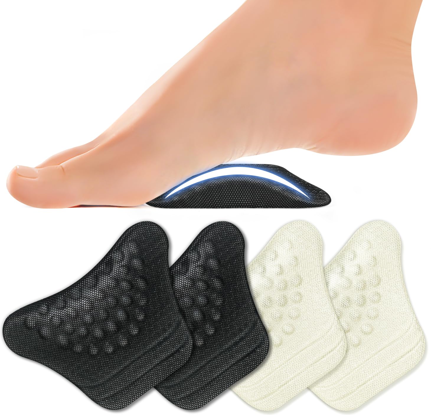 Dr. Woofeet paquete frontal mostrando las almohadillas y colores