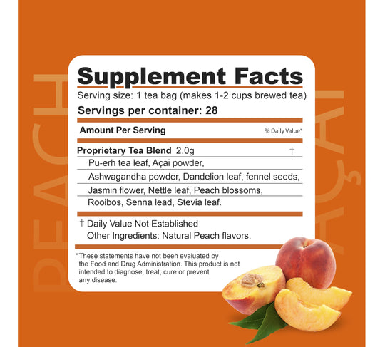 Dr. Zisman ZT Slimming Tea: infusión con ashwagandha y rooibos para calma.