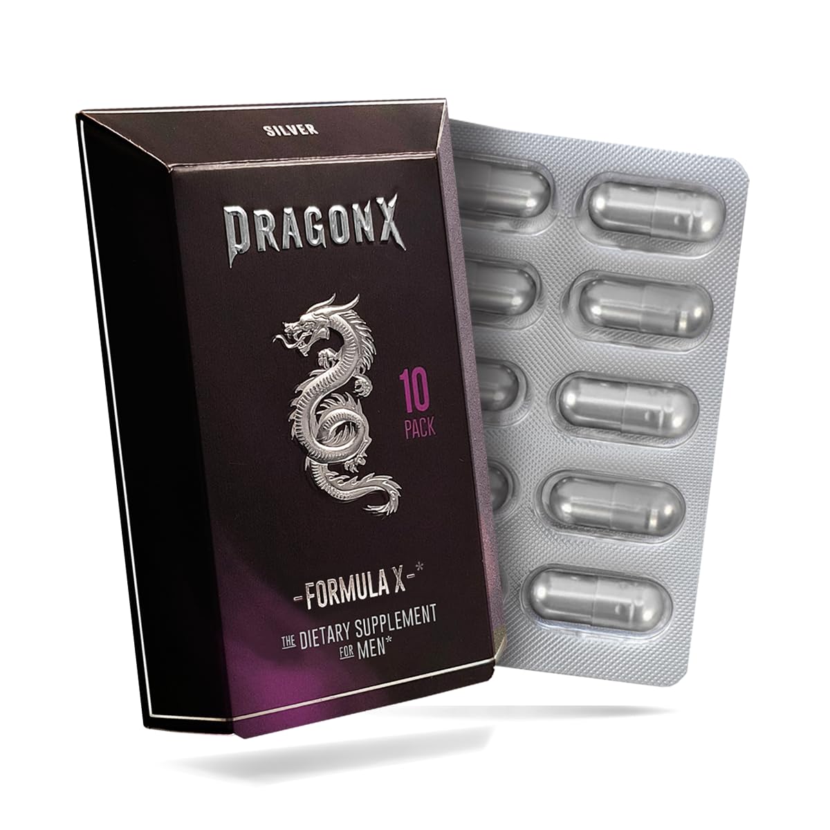 DRAGONX empaque frontal mostrando el diseño y privacidad del producto