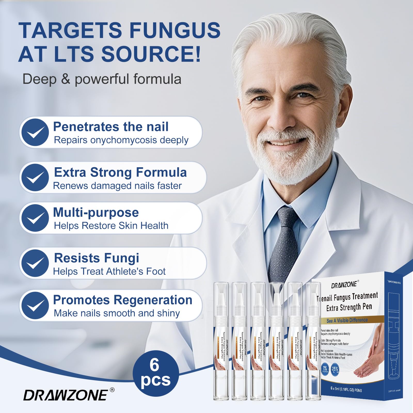 Etiqueta Drawzone con ingredientes activos para transparencia y confianza