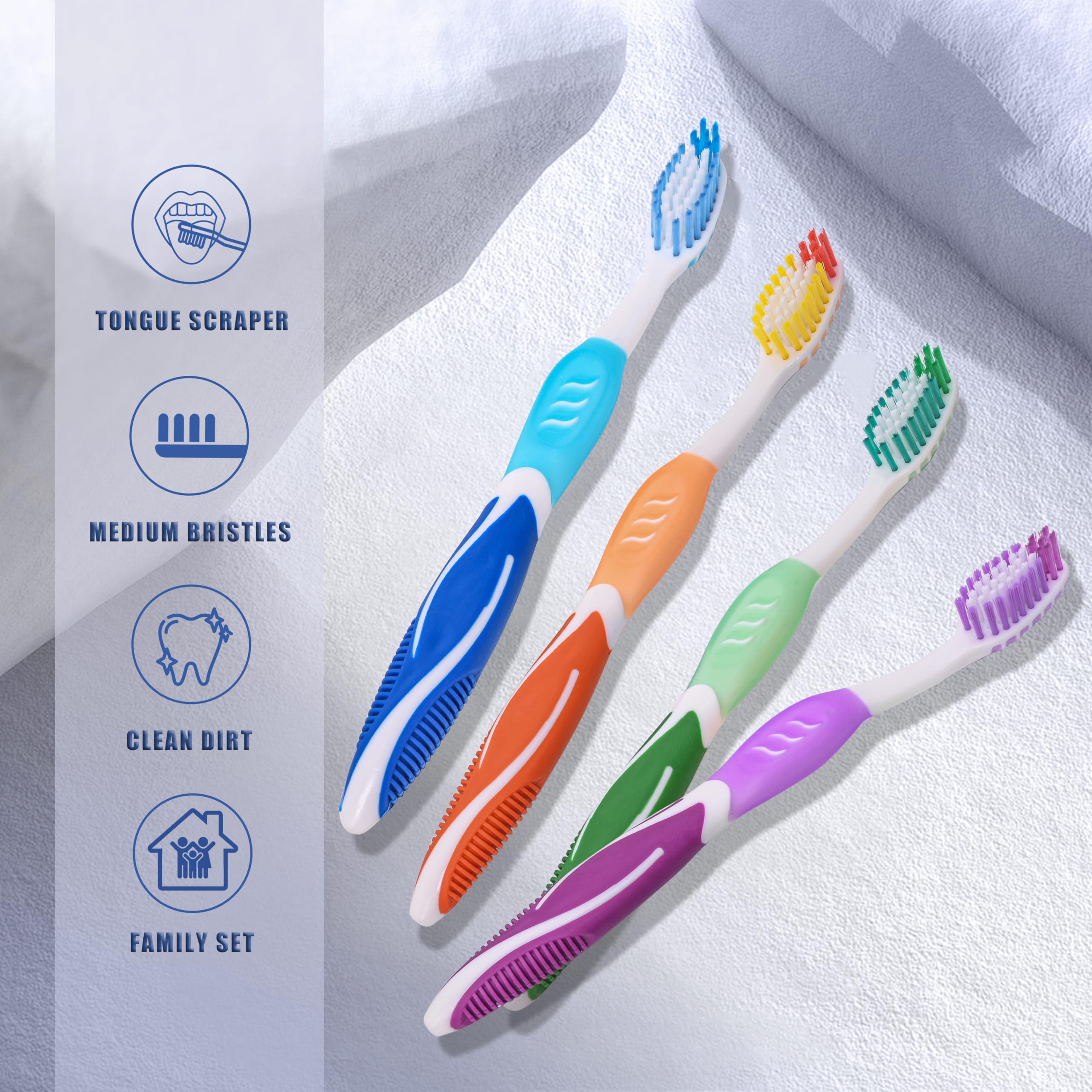 DR.BRIGHT mango ergonómico antideslizante, mejor control al cepillar