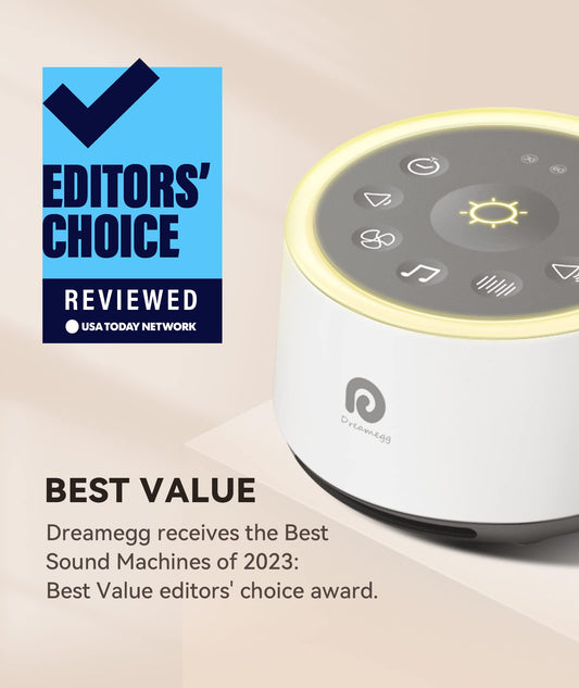 Dreamegg D1 botones y controles táctiles para ajustar sonido y temporizador fácilmente