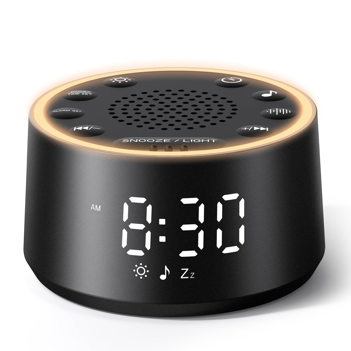 Dreamegg D1 Nova frontal blanco mostrando reloj y botones, diseño compacto beneficioso