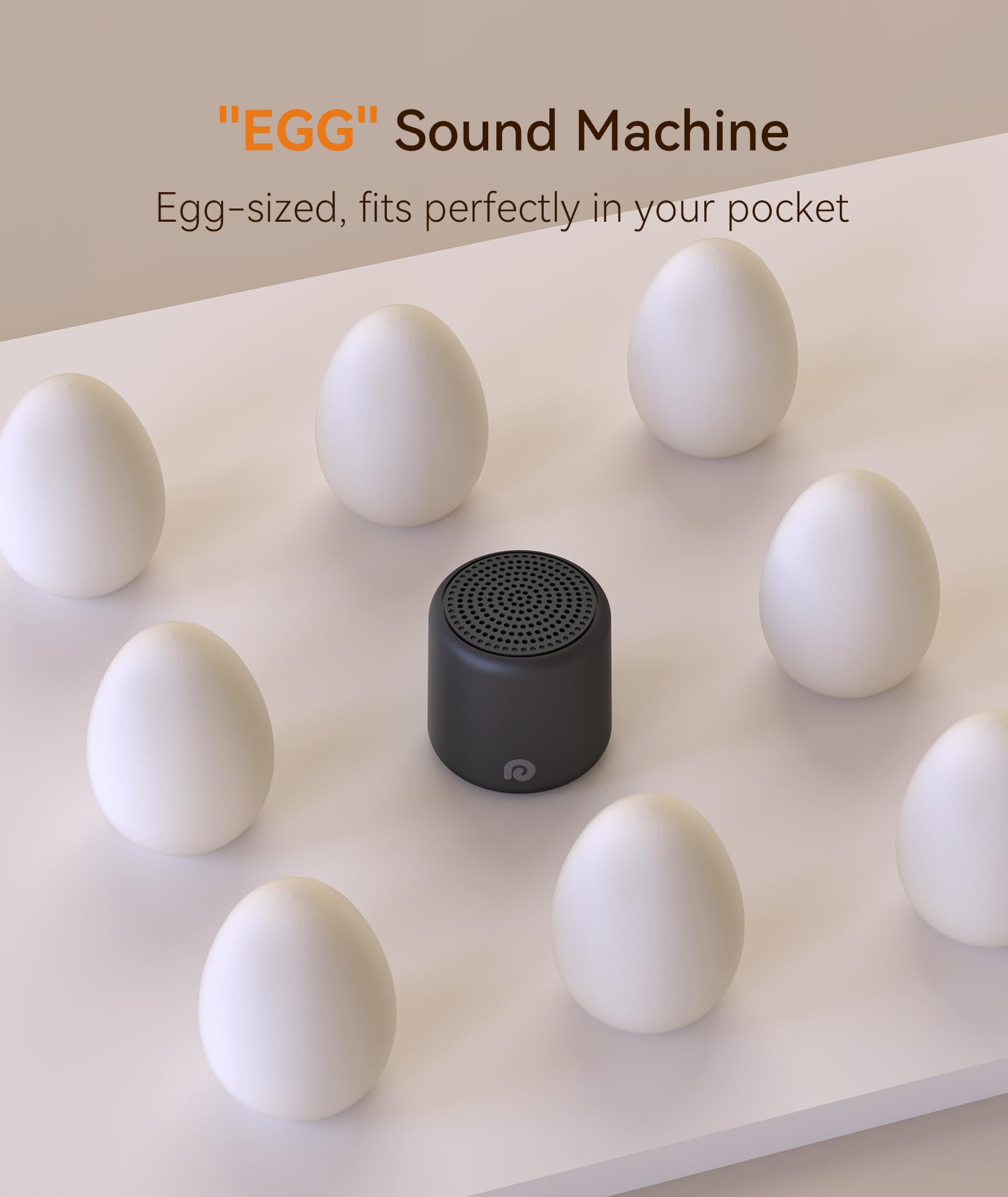 Dreamegg acercamiento al botón rugoso que facilita manejo nocturno y control sin luz