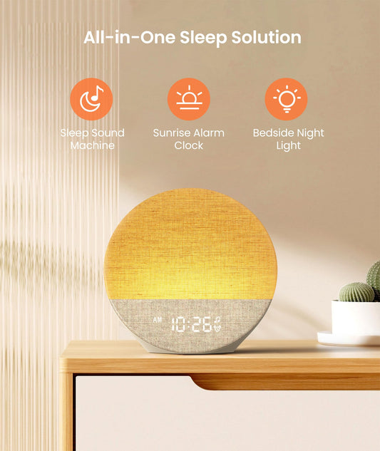 Dreamegg Sunrise 1 dimmable night light with nine colors for relaxing evenings.