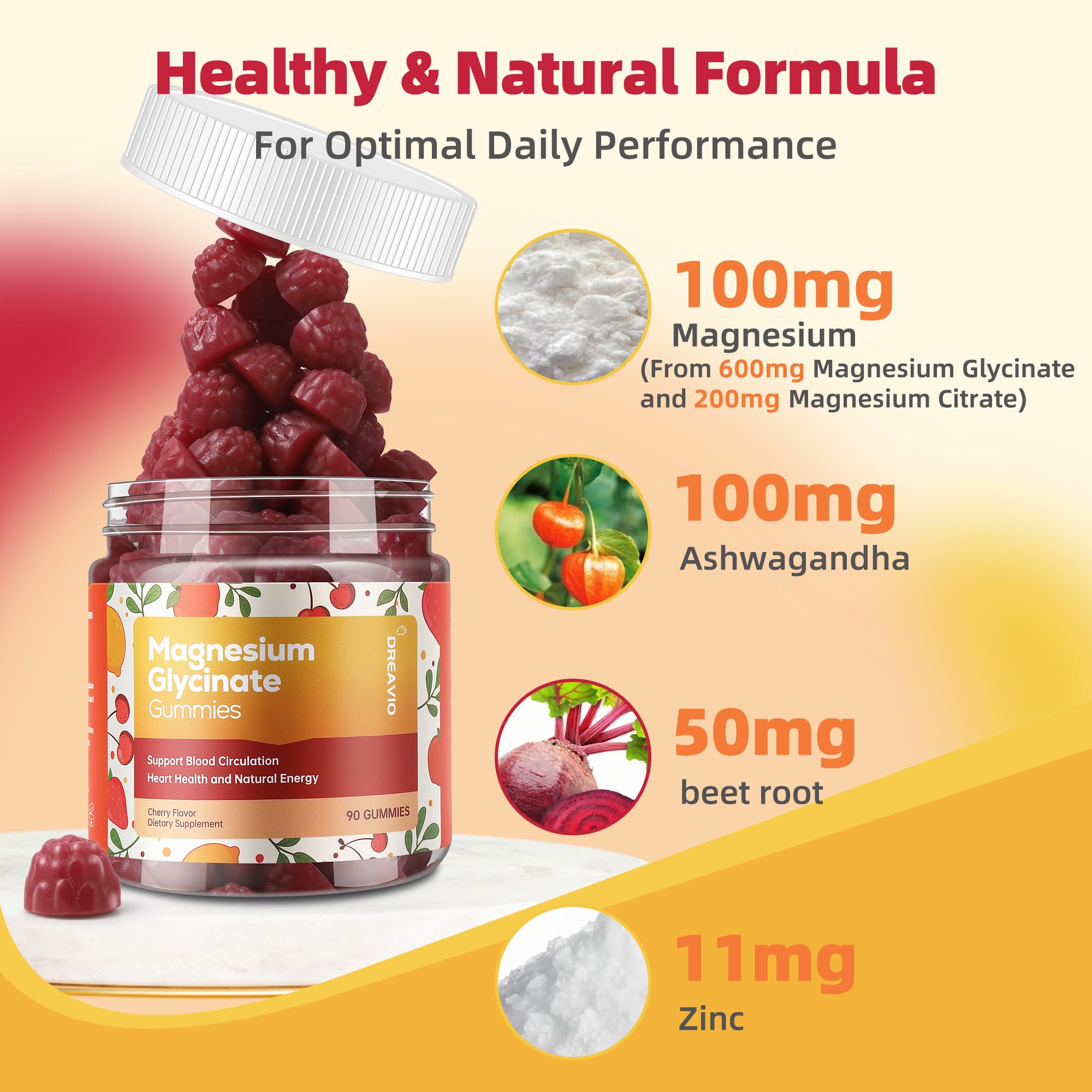 DREAVIO etiqueta nutricional legible para información clara