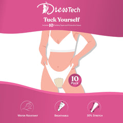 DressTech en traje de baño demostrando adhesión resistente al agua