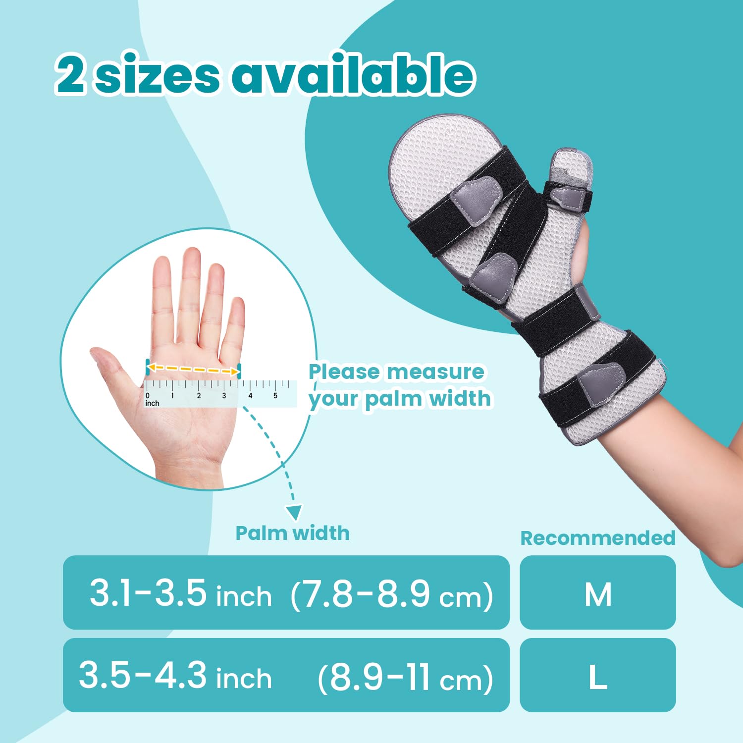 DrFinger tejido acolchado transpirable que ofrece confort durante uso prolongado