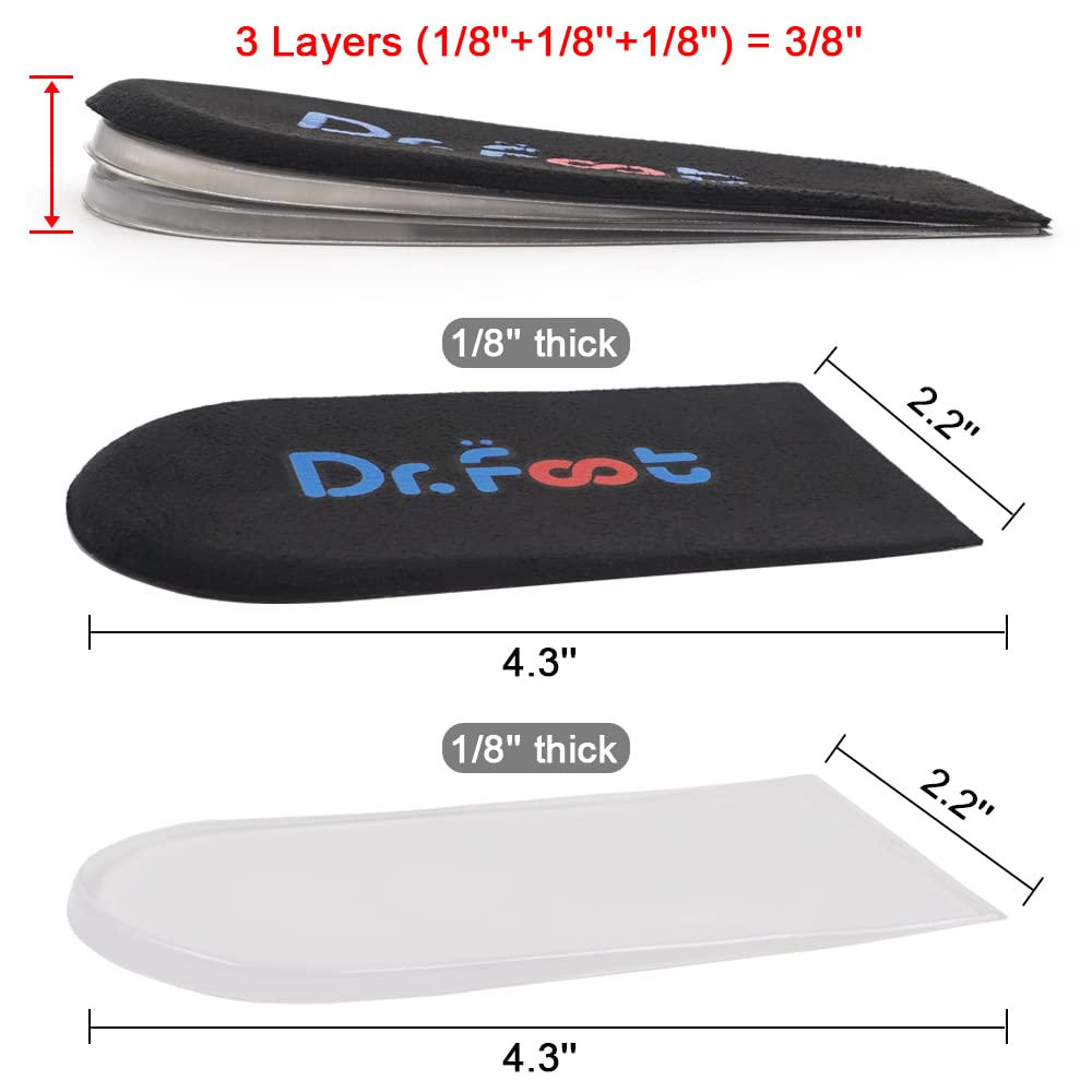 Dr.Foot etiqueta con materiales y cuidados, limpieza sencilla