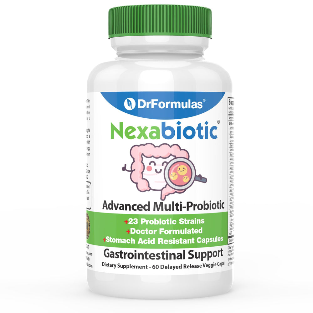 DrFormulas empaque frontal mostrando el producto y beneficios
