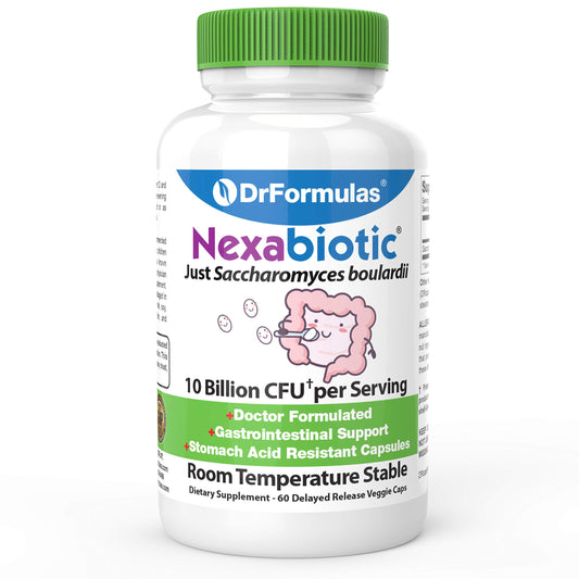 DrFormulas envase frontal Nexabiotic 60 cápsulas muestra claridad de dosificación y conveniencia