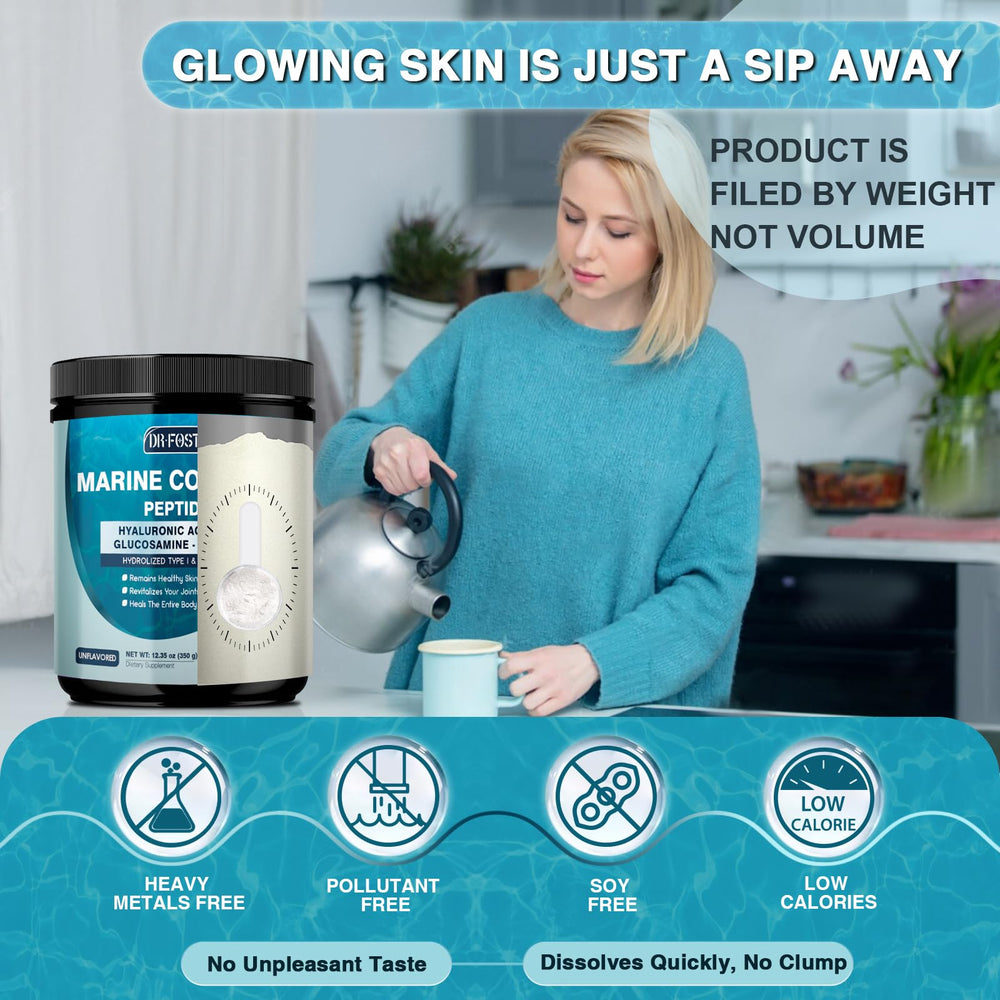 DRFOSTER Envase con cuchara medidora: dosificación práctica y limpia.