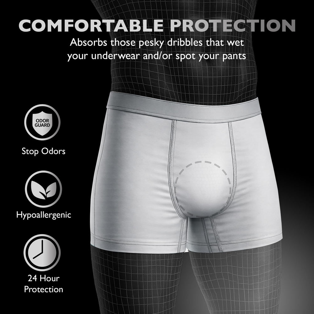 DRII FOR MEN tamaño del protector en mano para mostrar perfil ultrafino