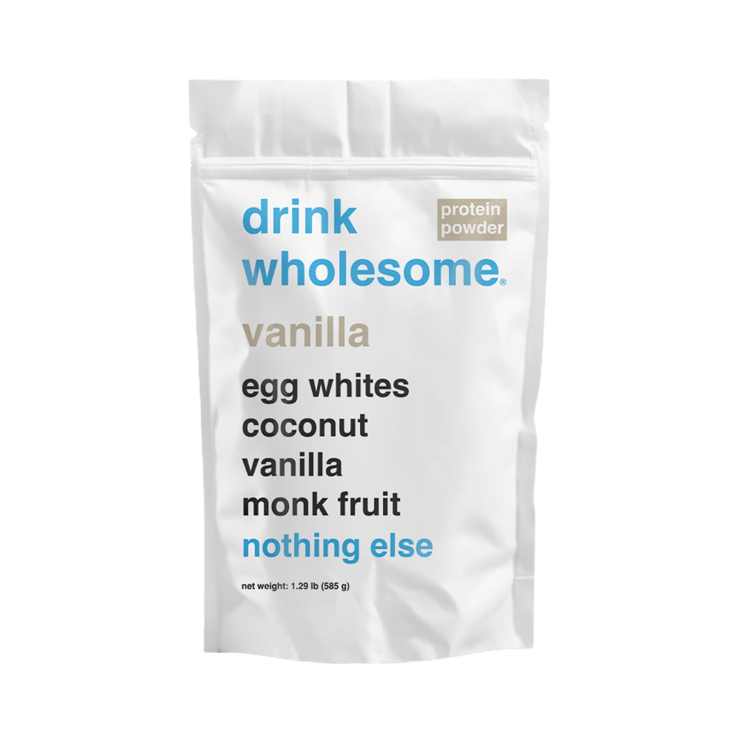 drink wholesome frasco frontal mostrando diseño y beneficio de digestión suave
