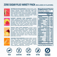 DripDrop caja abierta con sobres distribuidos para almacenamiento ordenado