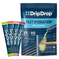DripDrop pack frontal Sunburst mostrando diseño y conveniencia