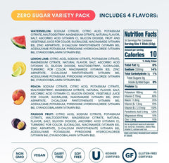 DripDrop varios sabores dispuestos en mesa que resaltan variedad y elección