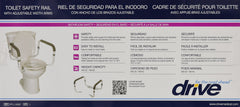Drive Medical comparación de tamaño para comprobar ajuste en inodoro