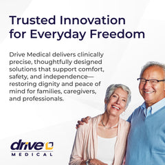 Drive Medical etiqueta con información de altura y capacidad para seguridad
