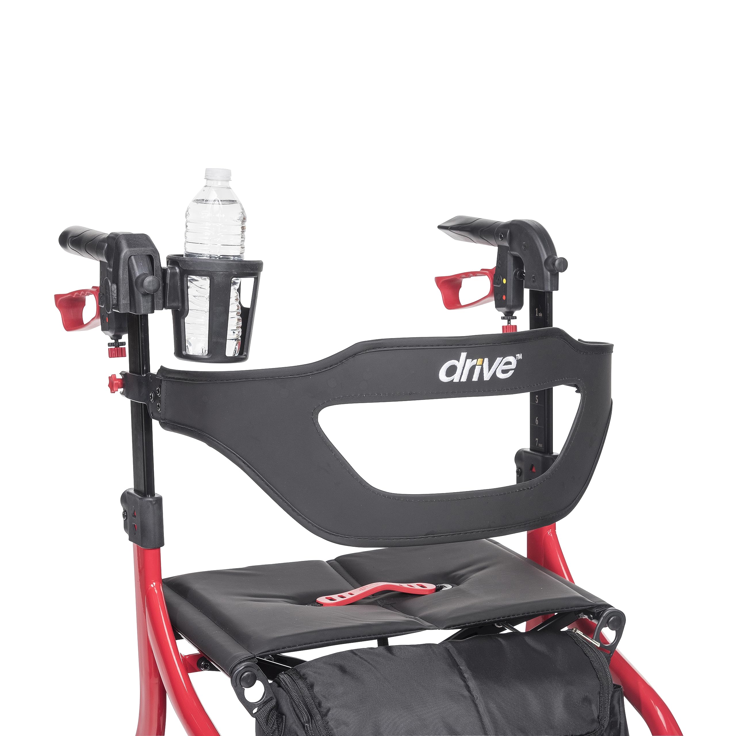 Drive Medical portavasos junto a regla para ver tamaño y escala