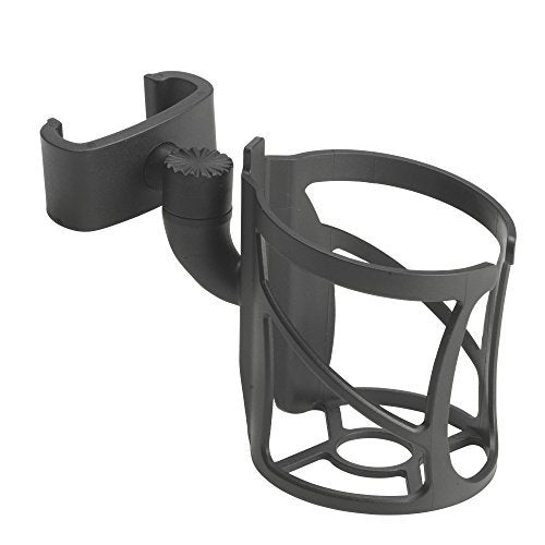 Drive Medical Nitro portavasos junto a una mano para mostrar escala y ajuste
