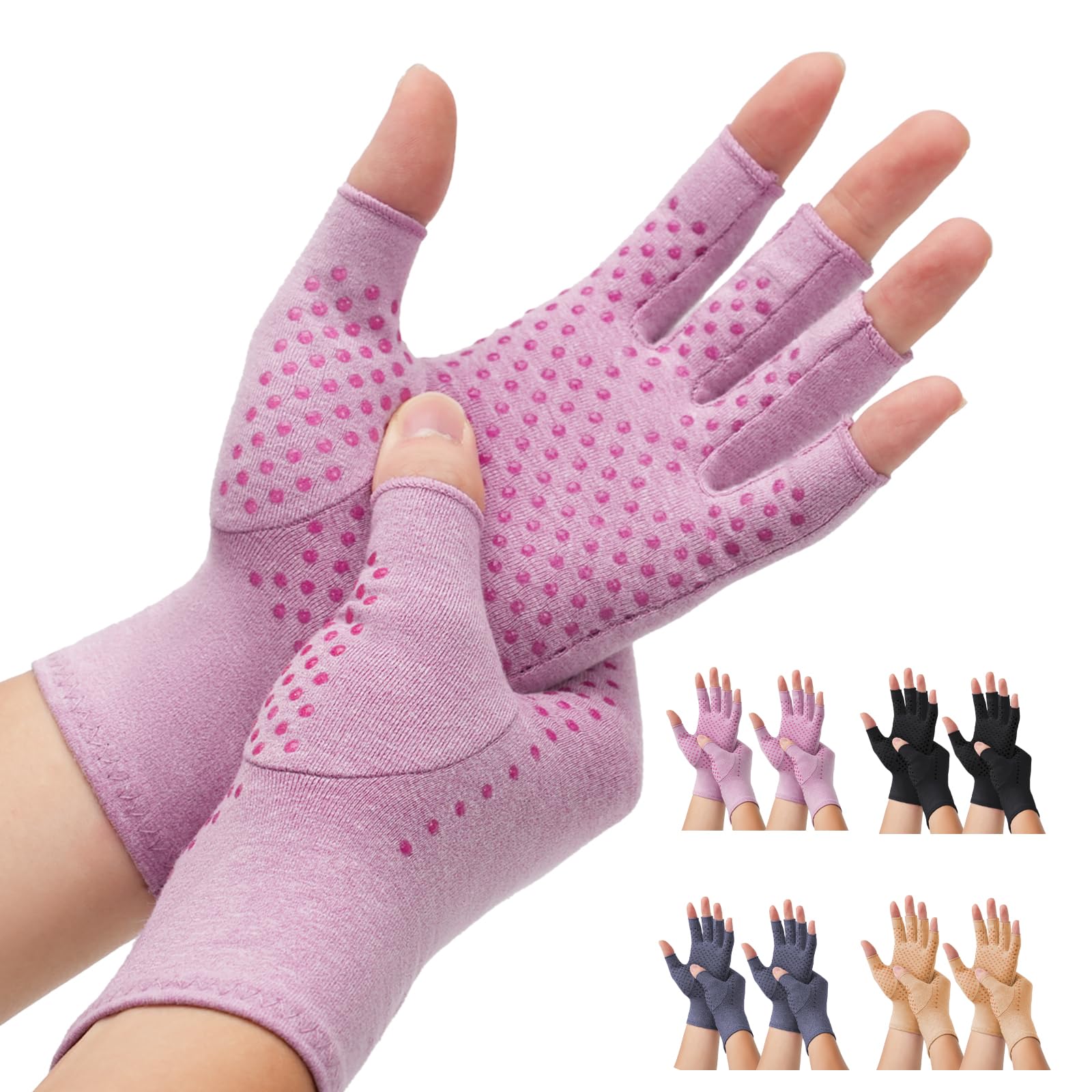 DRNAIETY guantes frontal con embalaje mostrando dos pares y beneficio de soporte