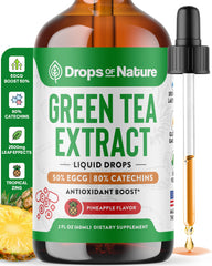 Drops of Nature botella frontal mostrando etiqueta y volumen 60 mL, fácil identificación