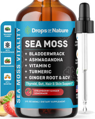 Drops Of Nature frasco frontal mostrando diseño y beneficios