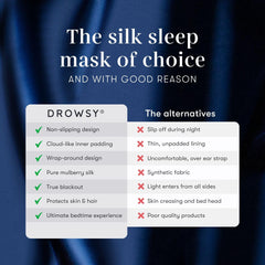 Drowsy textura de seda 22 momme tacto sedoso que protege la piel