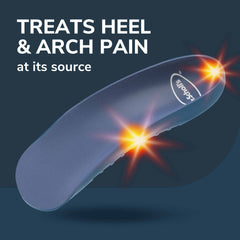 Dr. Scholl's primer plano del soporte de arco que reduce la tensión