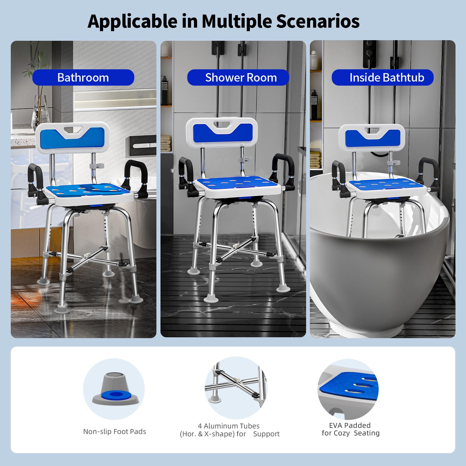 Drseats patas con tapones antideslizantes ofrecen mayor seguridad
