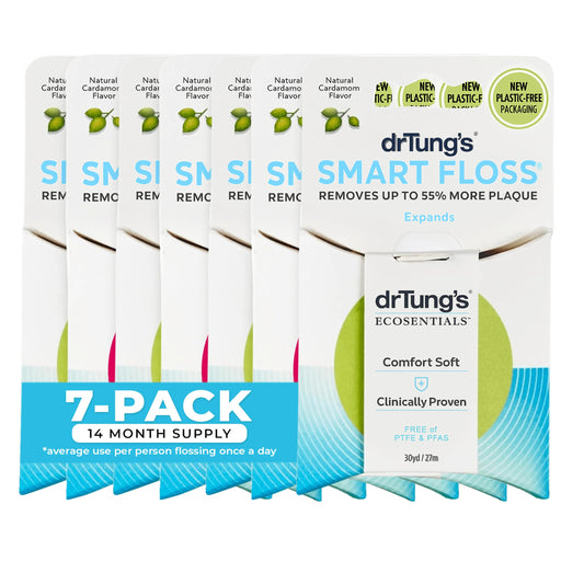 drTung's empaque frontal mostrando pack de 7 y beneficio limpieza eficaz