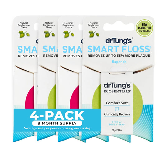 drTung's frontal del paquete pack de 4 mostrando diseño y conveniencia