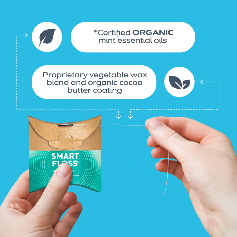 drTung's demostración de uso en boca que evidencia cuidado suave de encías