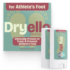 Dryello empaque frontal con dos sticks, presentación lista para tratamiento antifúngico