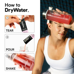DryWater escena cotidiana botella reusable y uso en oficina