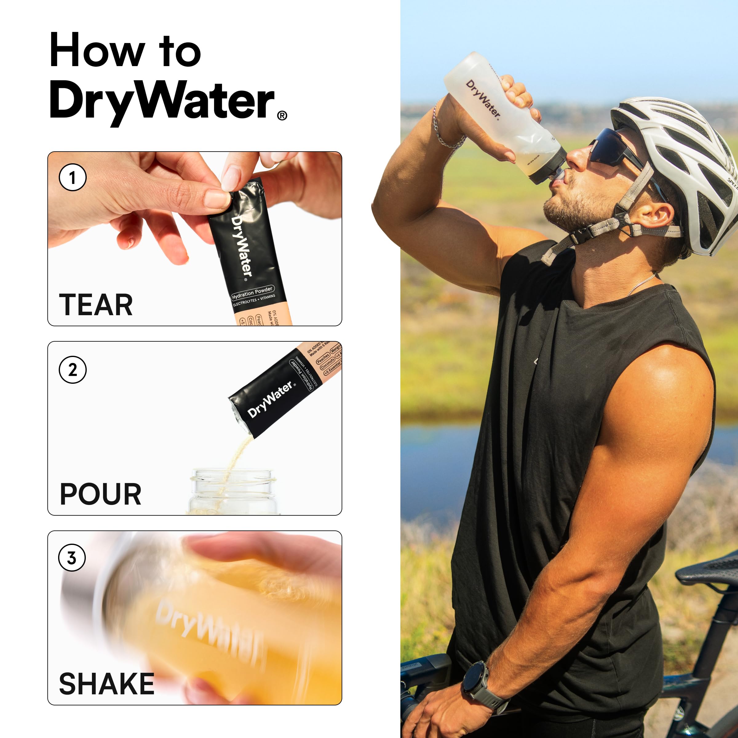 Ingredientes: fragmentos de frutas deshidratadas usados en DryWater Peach Mango